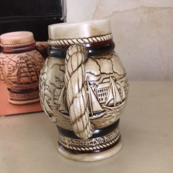 NIB 1982 Avon limited edition ship design beer stein handcrafted in Brazil. - Picture 5 of 16